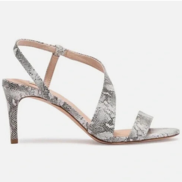 Louise et Cie Kass Lizard Snakeprint Embossed Stiletto Slingback Sandal Sz 8.5M - Picture 14 of 14